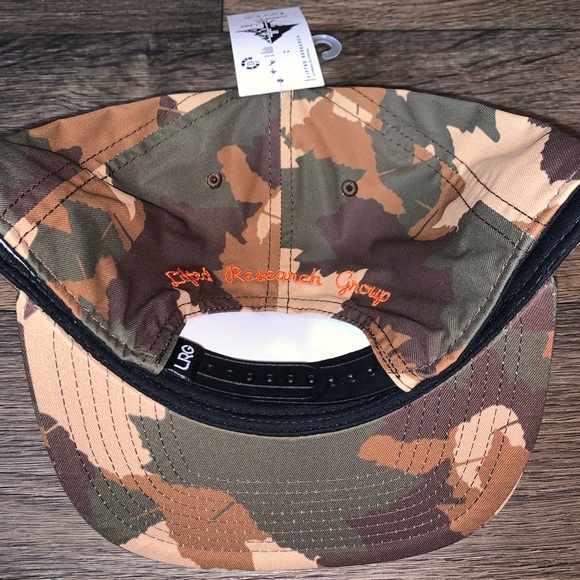 LRG Lifted Research Group Script Snapback Hat Camouflage OSFM Star Logo - Picture 4 of 4